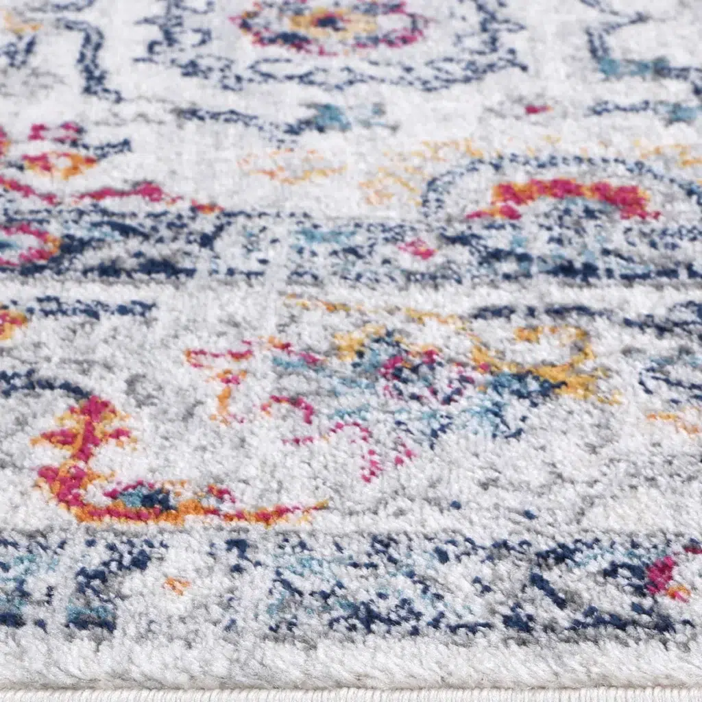 Timeless Provence Nice Multi Transitional Rug inspired by Southern France flower fields and rolling hills perfect for any space