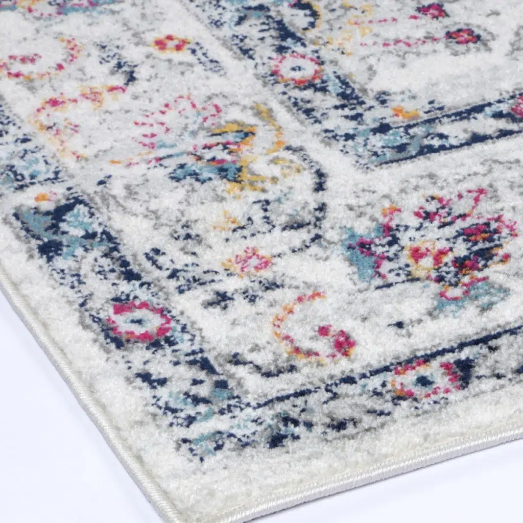 Timeless Provence Nice Multi Transitional Rug inspired by Southern France flower fields and rolling hills vibrant color palette perfect for any space