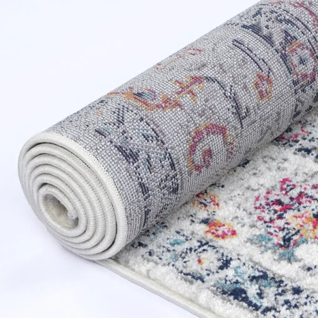 Timeless Provence Nice Multi Transitional Rug inspired by Southern France flower fields and rolling hills vibrant color palette perfect for any space