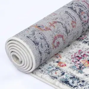 Timeless Provence Nice Multi Transitional Rug inspired by Southern France flower fields and rolling hills vibrant color palette perfect for any space