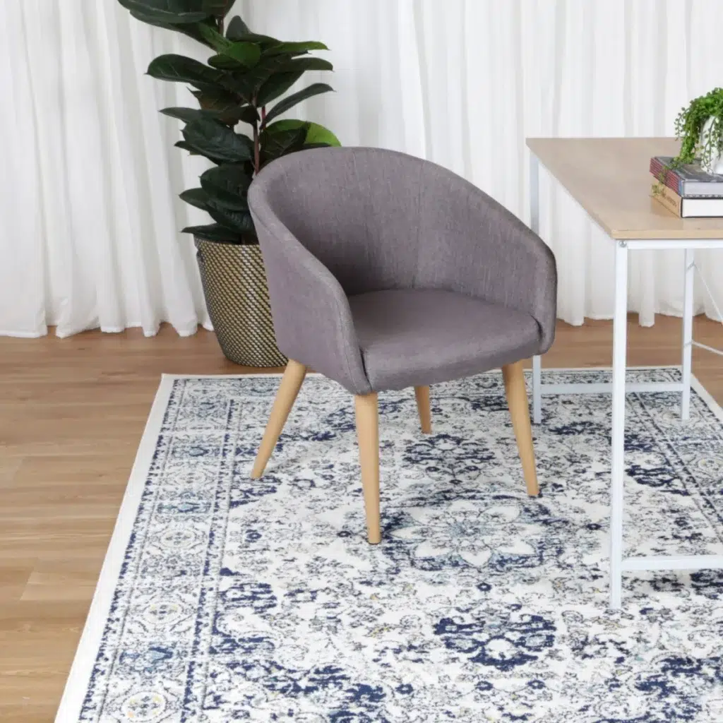 Timeless elegance Provence Gruissan blue ivory transitional rug adds sophistication to any room