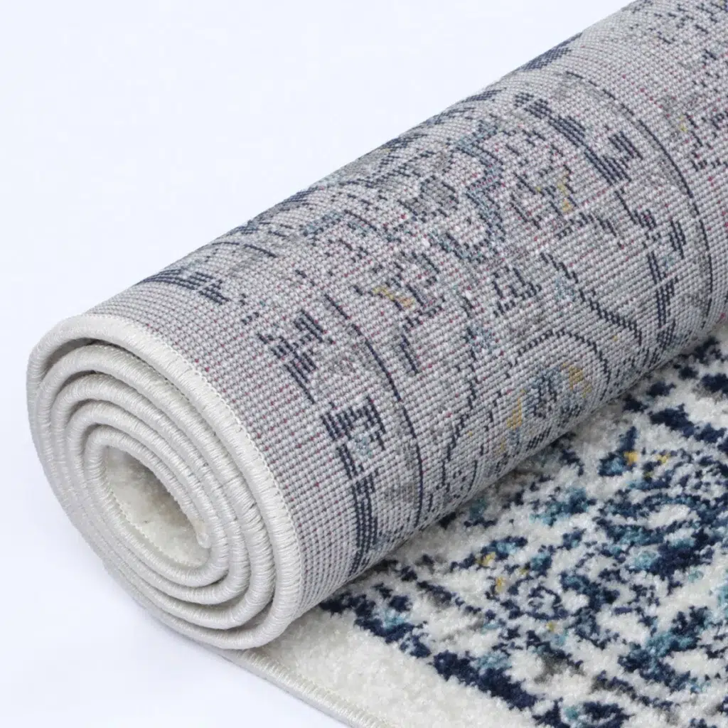 Timeless Provence Gruissan Blue Ivory Transitional Rug adds elegance to any room soft durable design easy maintenance perfect for living room bedroom