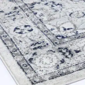 Timeless elegance Provence Perols grey traditional rug inspired by Southern France design