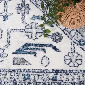 Elegant Provence Meze Grey Traditional Rug inspired by Southern France fields and hills adds vibrant sophisticated touch to any room easy maintenance anti static fiber durable high quality craftsmanship
