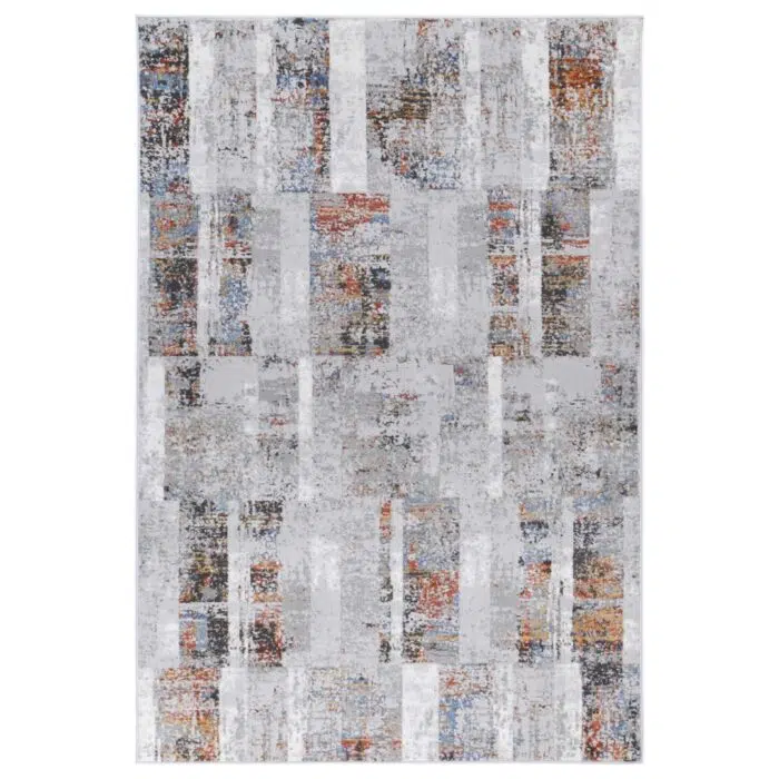 Porto Herman Grey & Multi Abstract Rug