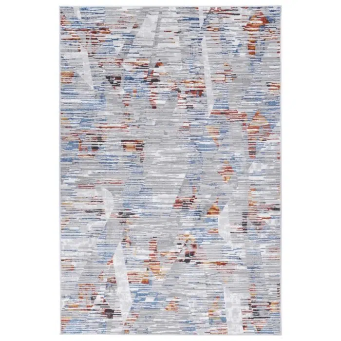 Porto Michael Grey & Multi Abstract Rug