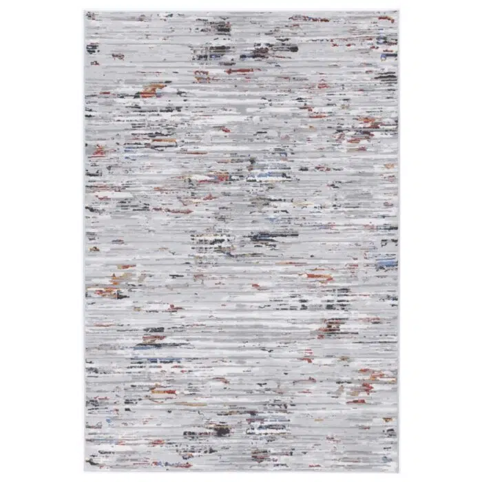 Porto Thomas Grey & Multi Abstract Rug