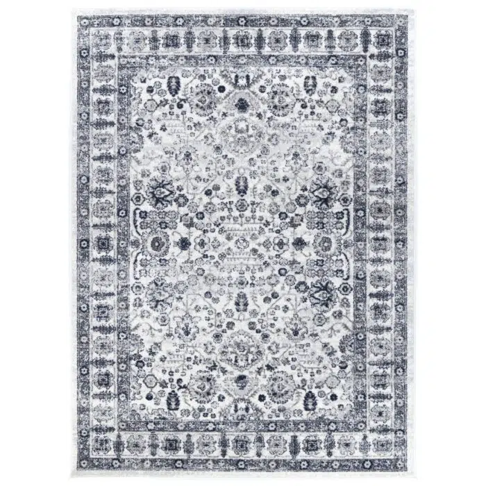 Provence Marseille Ivory & Blue Traditional Rug
