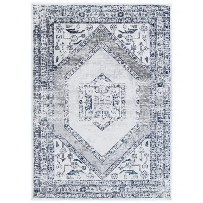 Provence Meze Grey Traditional Rug