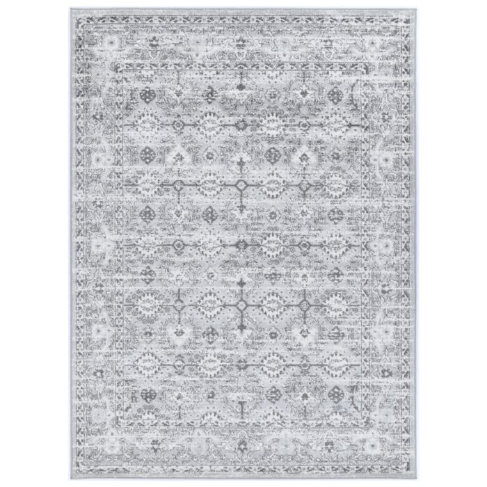 Timeless Provence Montpellier Grey Traditional Rug adds elegant touch to any space inspired by Southern France floral fields and rolling hills
