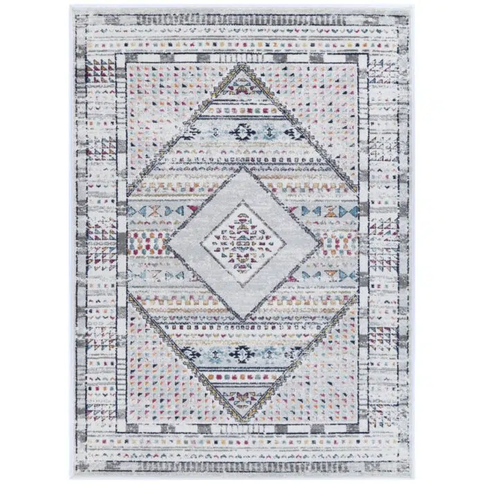 Provence Toulon Grey Tribal Rug