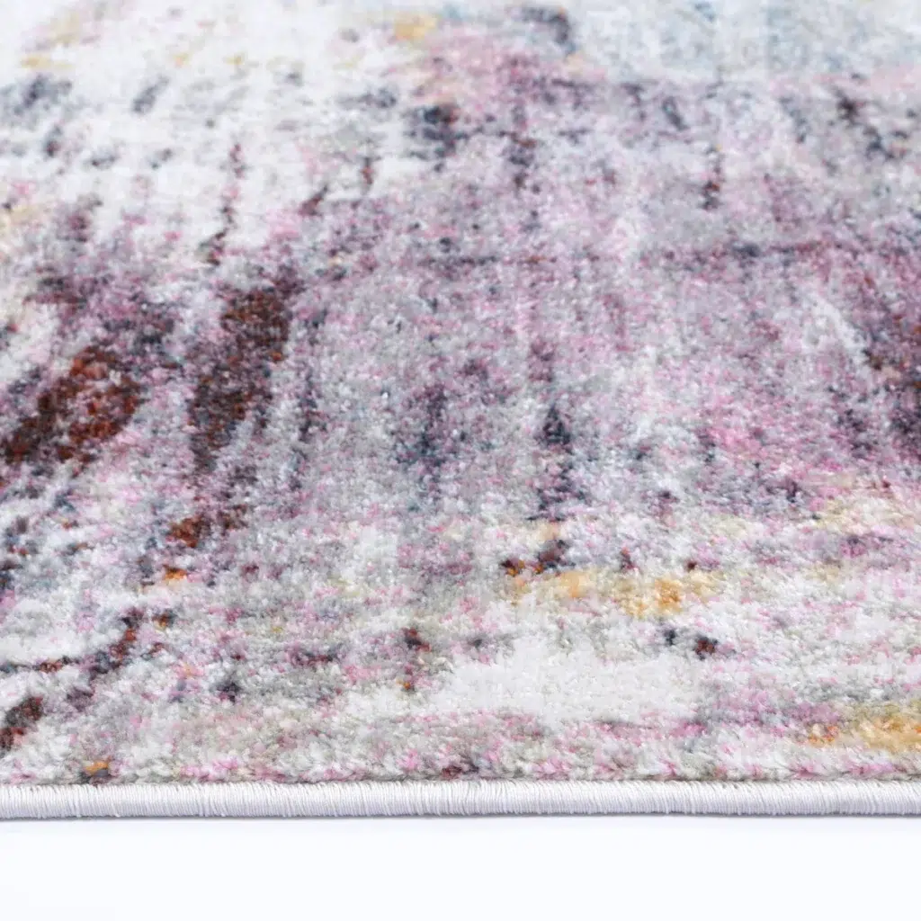 Soft Santa Fe Verada Abstract Multi Rug adds comfort and style to any room with durable heat-set polypropylene fibers