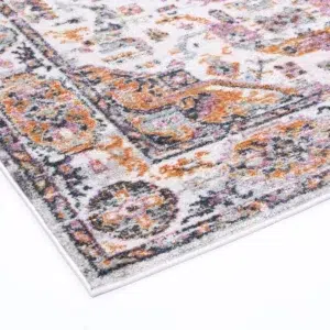 Santa Fe Medallion Rustic Rug soft pastel colors durable synthetic fibers cozy home decor