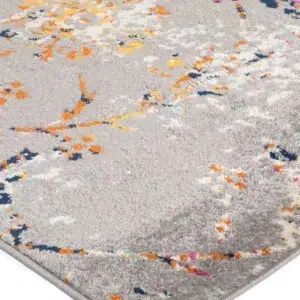 Luxurious Sicily Catina Grey Multi Contemporary Rug vibrant design durable synthetic fibers versatile sizes