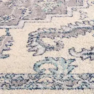 Timeless elegance luxurious Sicily Avola grey blue transitional rug vibrant colors sophisticated design