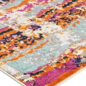 Sicily Carini Multi Contemporary Rug vibrant luxurious design eclectic bohemian style durable polypropylene