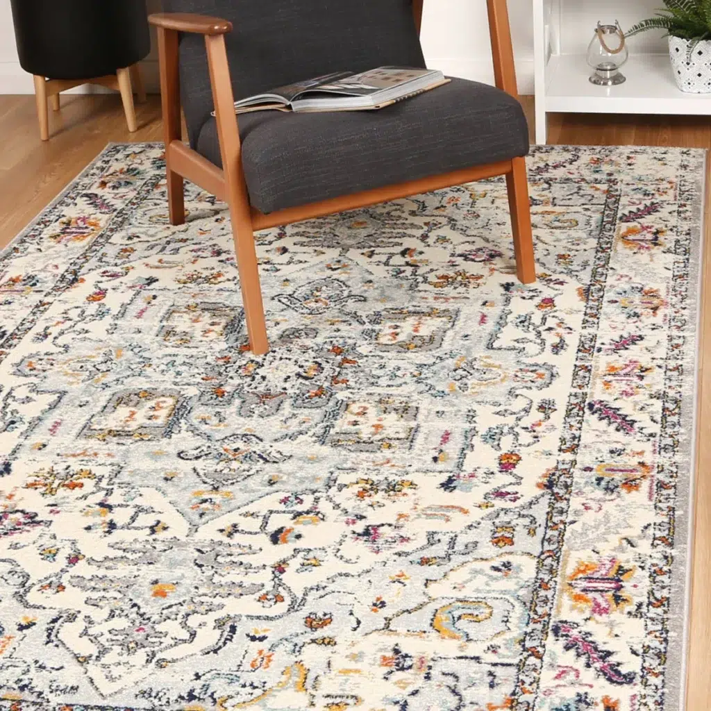 Luxurious Sicily Milazzo Multi Transitional Rug with vibrant colors and avant-garde design for elegant home decor