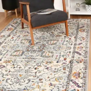 Luxurious Sicily Milazzo Multi Transitional Rug with vibrant colors and avant-garde design for elegant home decor