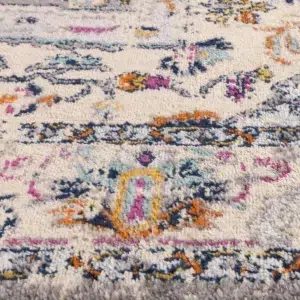 Luxurious Sicily Milazzo Multi Transitional Rug with vibrant colors and avant-garde design for stylish durable home decor