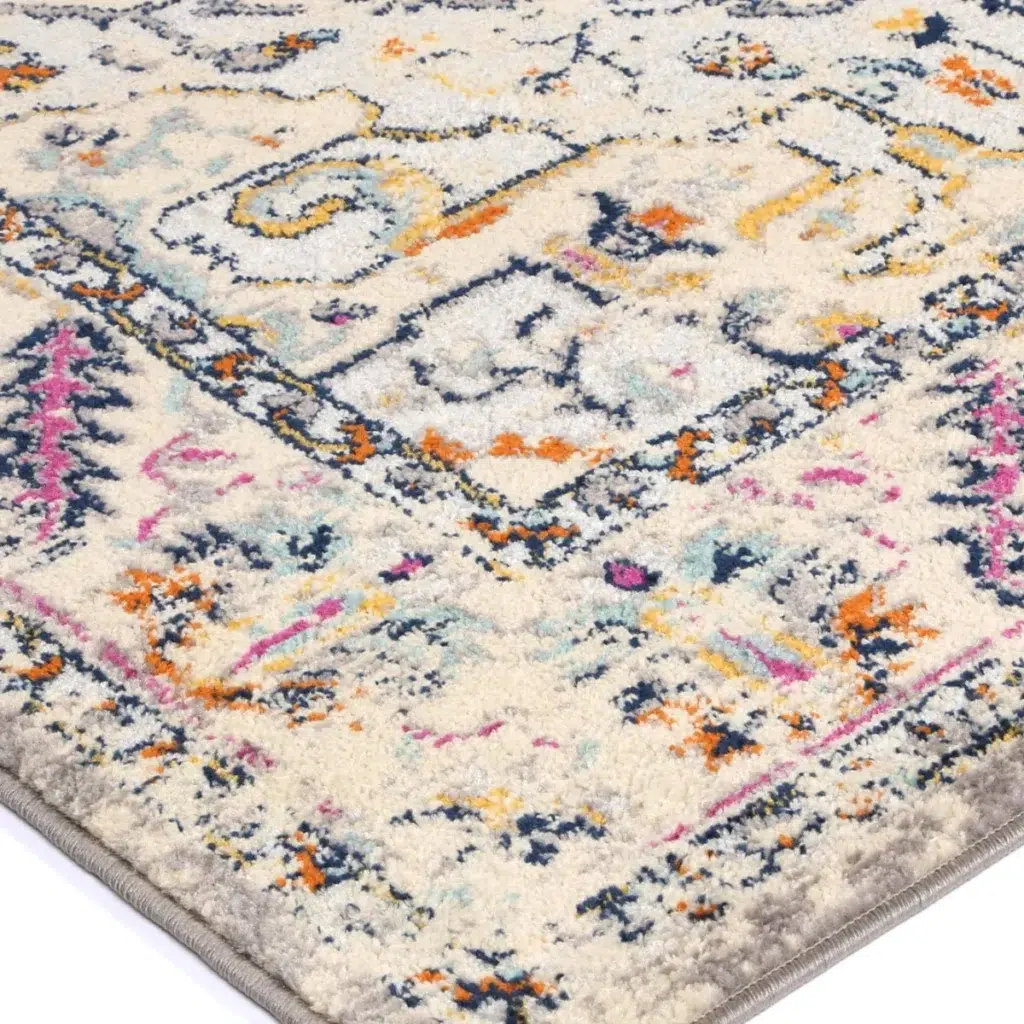 Luxurious Sicily Milazzo Multi Transitional Rug with vibrant colors and intricate designs for elegant home decor