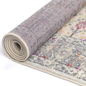 Luxurious Sicily Ferla Grey Multi Transitional Rug elegant design vibrant colors durable construction