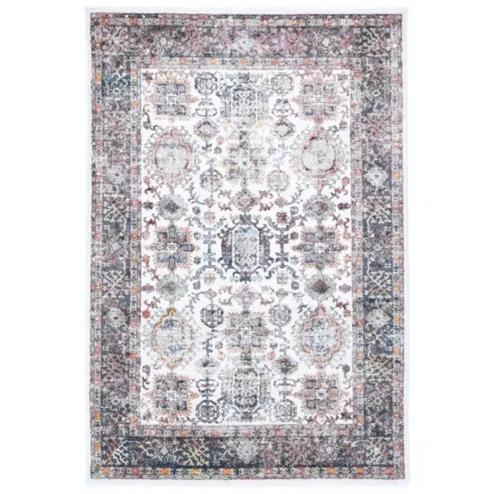 Santa Fe Camino Border Cream Rug