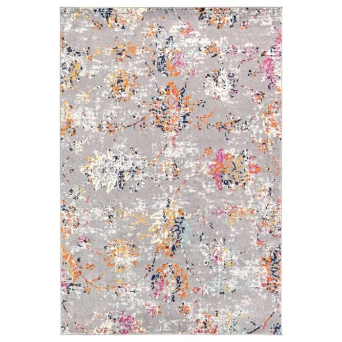 Sicily Catina Grey & Multi Contemporary Rug