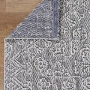 Vanuatu Bule Ash Tribal Flatweave Rug stylish durable indoor outdoor use versatile design easy maintenance