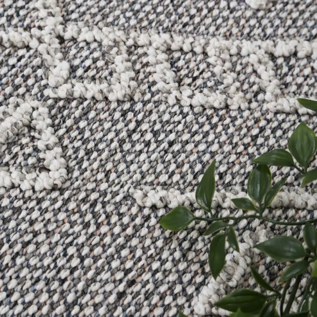 Vanuatu Kaua Ash Tribal Flatweave Rug elegant flatwoven texture durable heatset polypropylene fibers easy maintain versatile sizes stylish living room decor