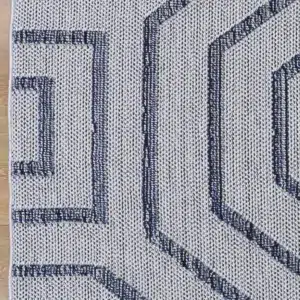 Vanuatu Hale Charcoal Geometric Flatweave Rug versatile indoor outdoor durable stylish design