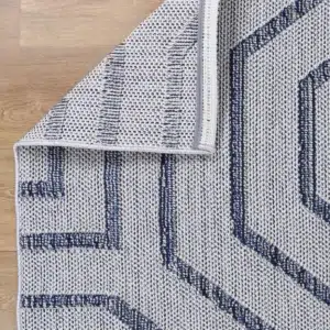 Vanuatu Hale Charcoal Geometric Flatweave Rug versatile indoor outdoor design durable easy clean elegance