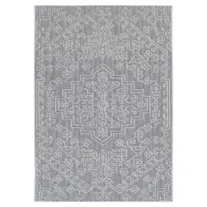 Vanuatu Bule Ash Tribal Flatweave Rug stylish durable indoor outdoor use easy maintenance heatset polypropylene craftsmanship