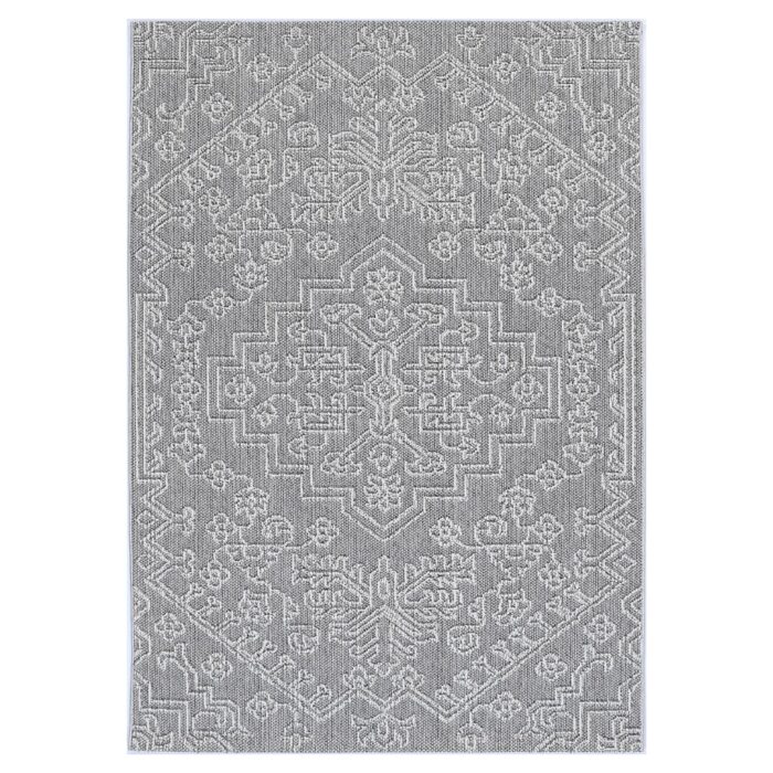 Vanuatu Bule Ash Tribal Flatweave Rug stylish durable indoor outdoor use easy maintenance heatset polypropylene craftsmanship