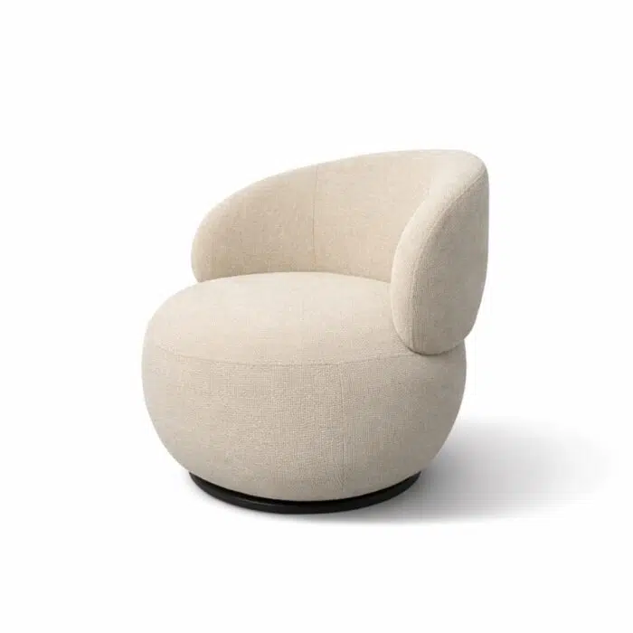 Lumi Swivel Armchair – Beige
