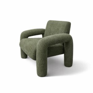 Moona Green Armchair - Contemporary Design with Premium Fabric Upholstery