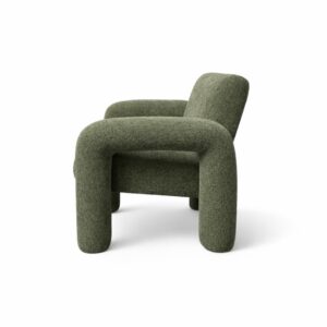 Moona Green Armchair - Contemporary Design with Premium Fabric Upholstery