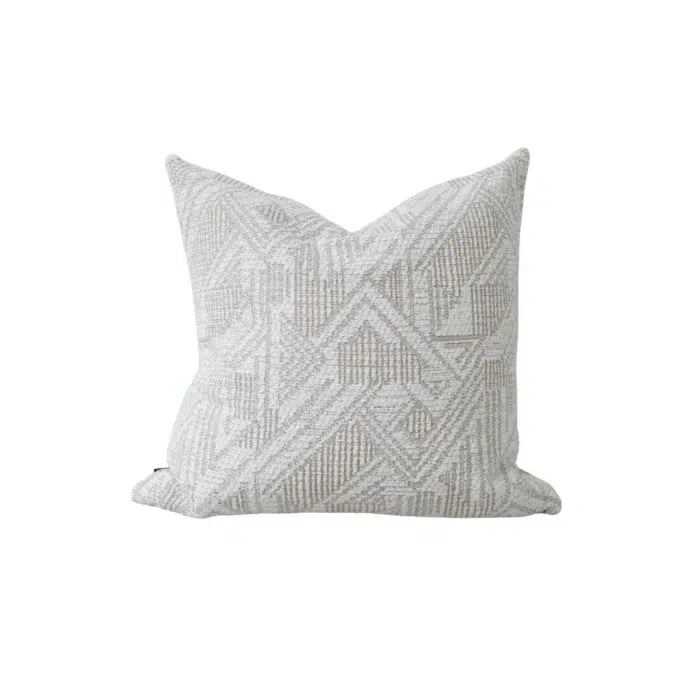 Napo Cushion 55cm – Beige / White