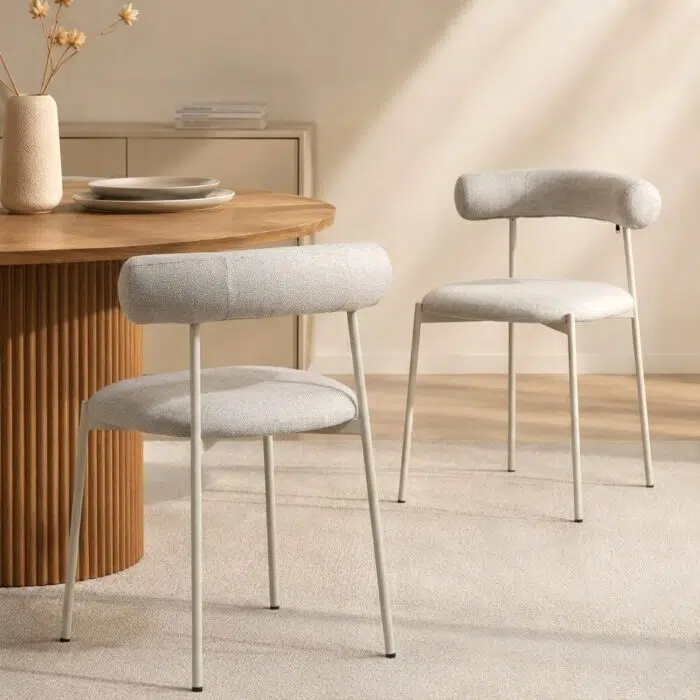 Soren Beige Dining Chair Set of 2 for Modern Homes
