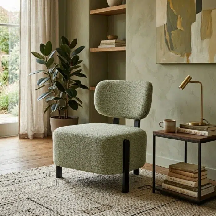 Green Felix Accent Chair for modern living spaces