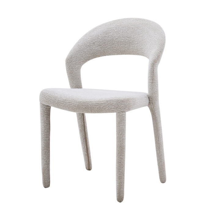 Alin Dining Chair in Oat - Elegant Upholstered Modern Seating