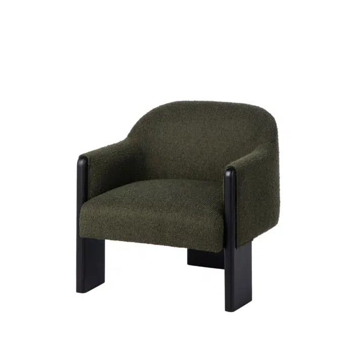 Ollie Armchair – Green & Black