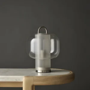 Ashton Coffee Table white marble top natural mango wood base