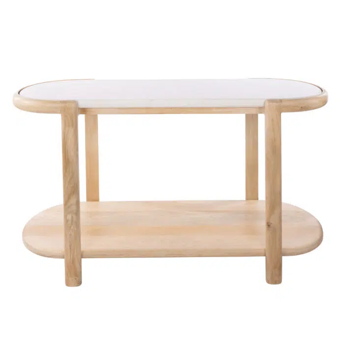 Ashton Console – White & Bleached Wood