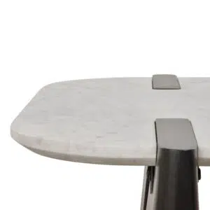 Dray Coffee Table black white marble mango wood modern
