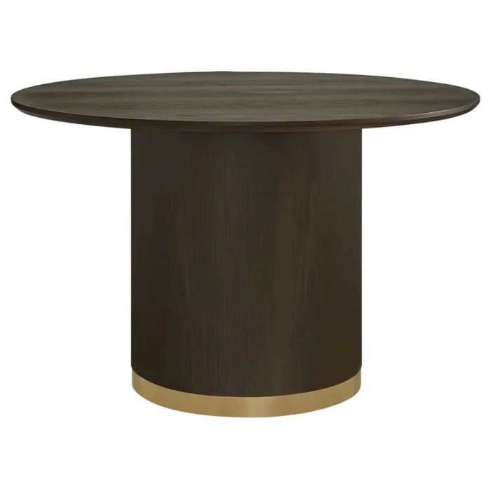 Eli Round Dining Table – 1.2m Smoked Oak