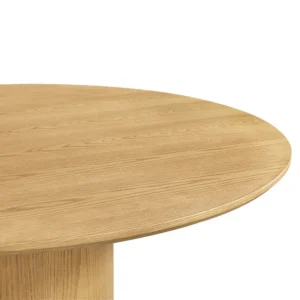 Eli Round Dining Table 1.5m Oak Natural Wood Finish