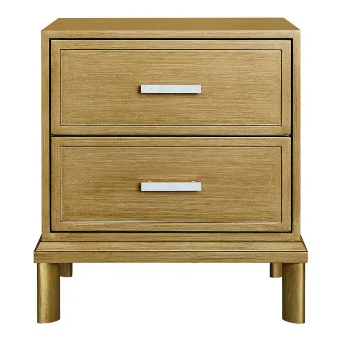 Jill Bedside Table – Small Antique Gold
