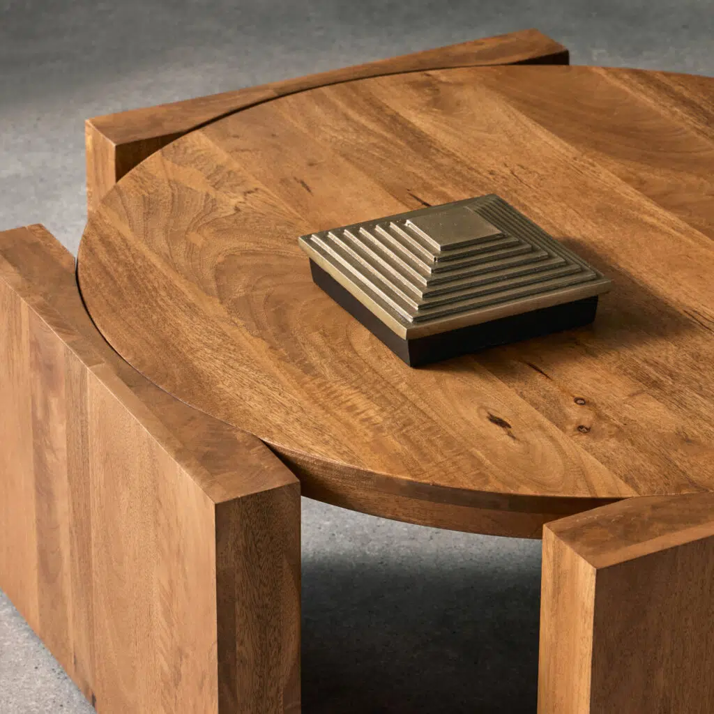 Juno Coffee Table in Light Walnut – Scandinavian Modern Design