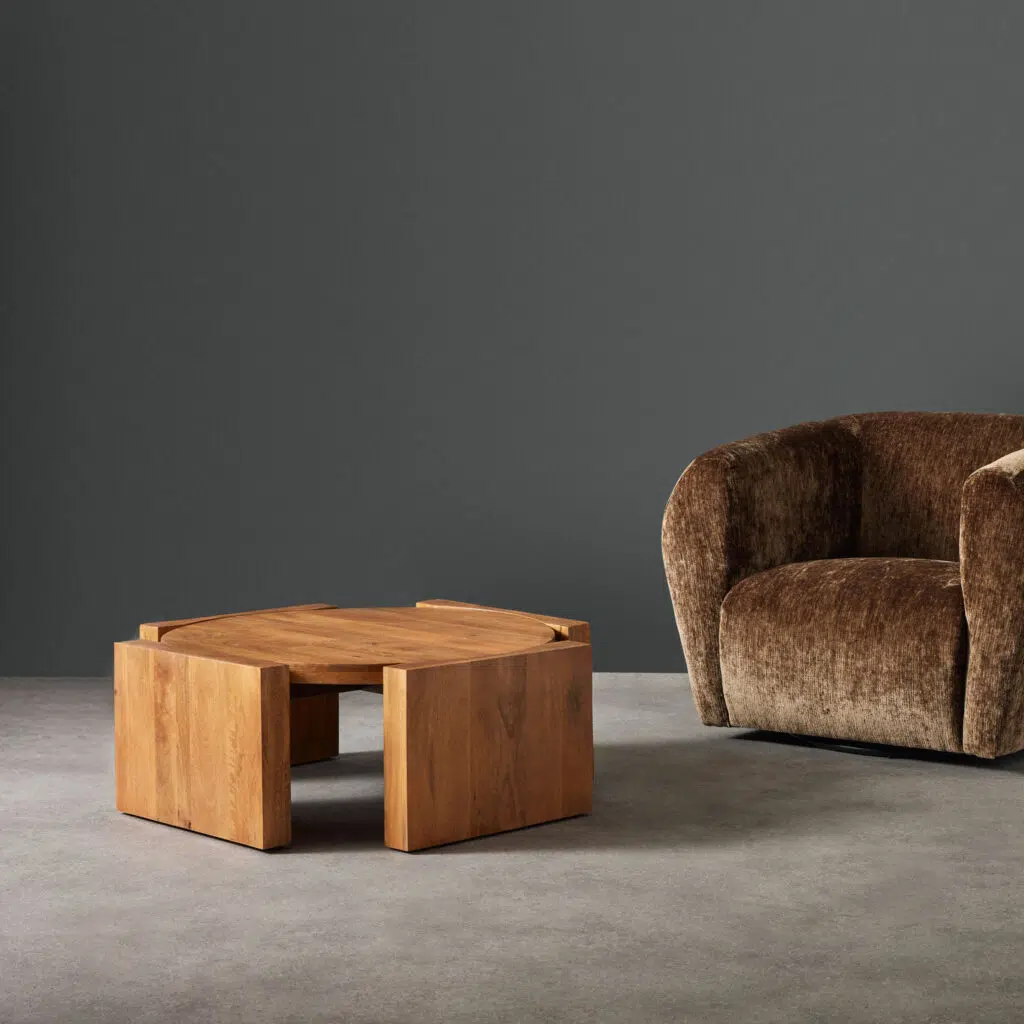 Juno Coffee Table in Light Walnut – Scandinavian Modern Design