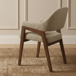 Koen Dining Chair in brown mid-century modern design